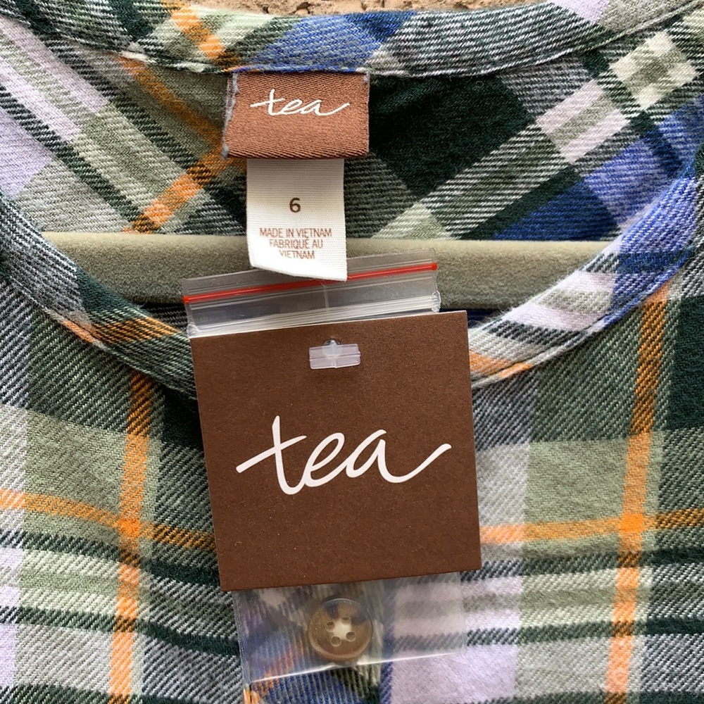 NWT Tea Collection flannel dress size 6 years - Picture 3 of 5
